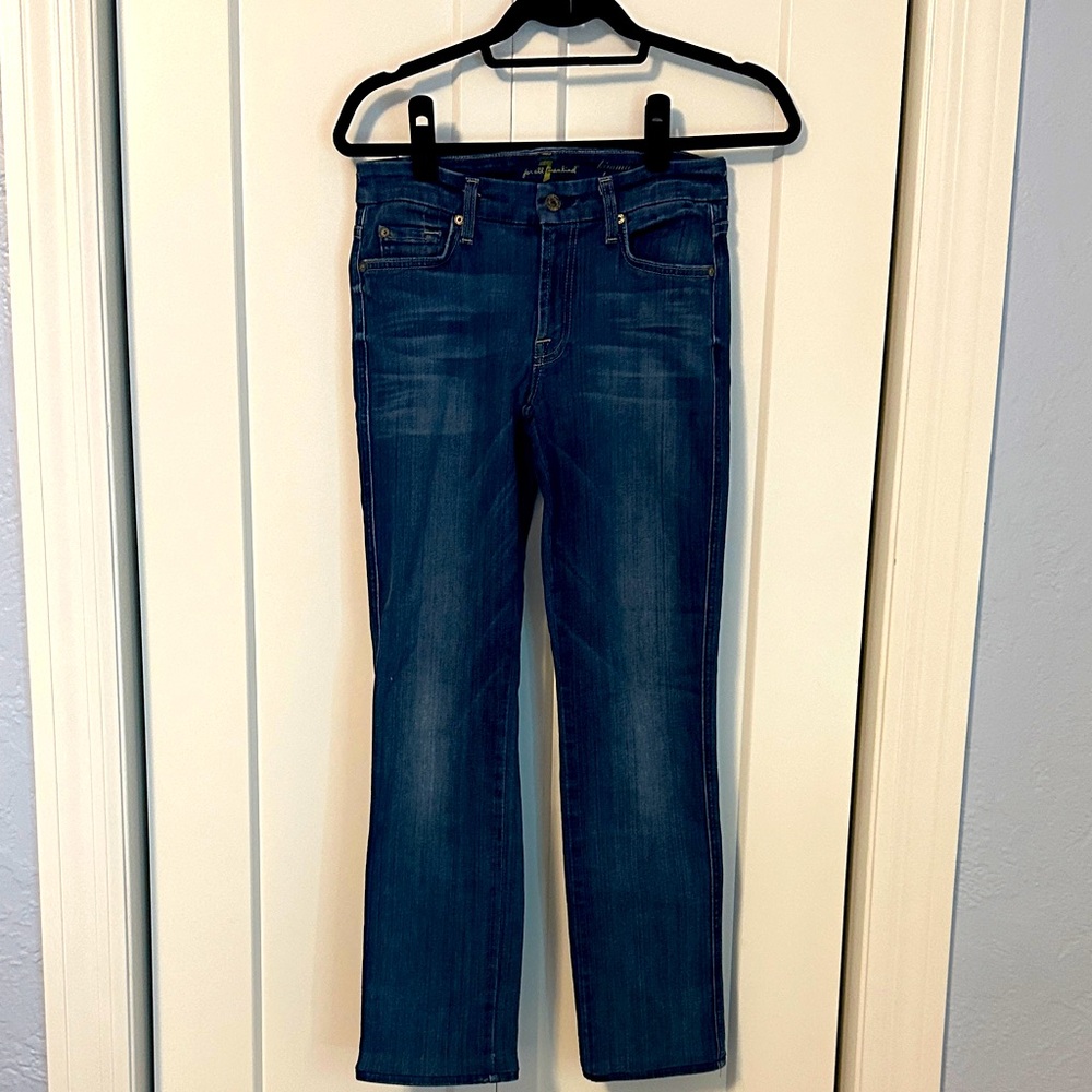 7 For All Mankind Blue Denim Jeans